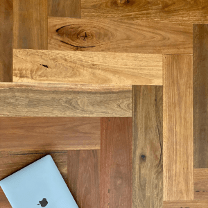 Spotted Gum pre finished parquetry 130x14_3x600